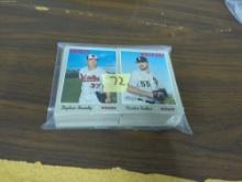 baseball cards, large run of topps 2019 heritage cards