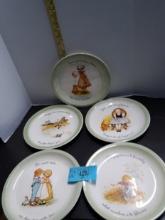 Vintage Holly Hobbie Collector Plates, 1970's