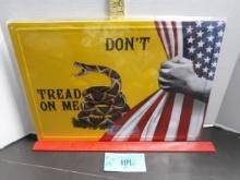Metal Sign "Don't Tread On Me", NEW
