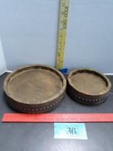 Round Wooden Serving Trays