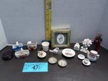 Vintage Mini Lot, cups, saucers, plates baskets and more