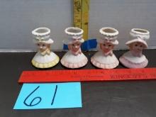 Vintage Girl Doll Head Vases
