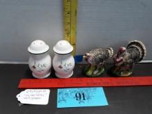 Pfaltzgraff Winter Berry S7P, Vintage Turkey S7P made in Japan