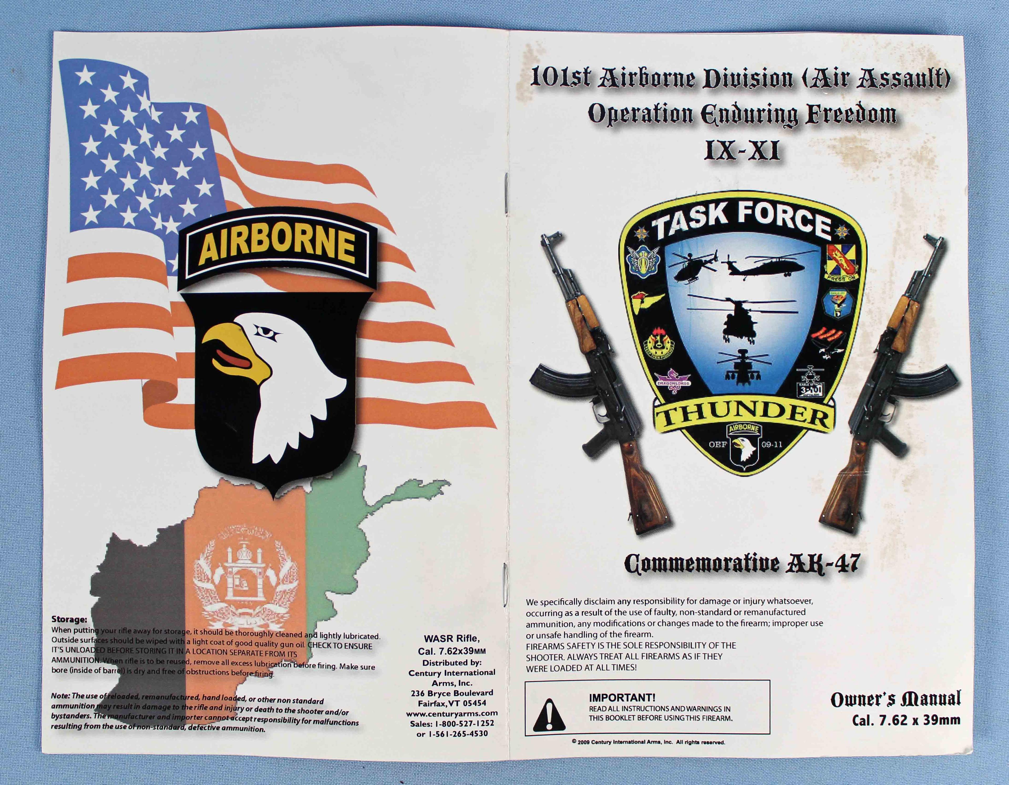 Operation Enduring Freedom Commemorative Ak-47