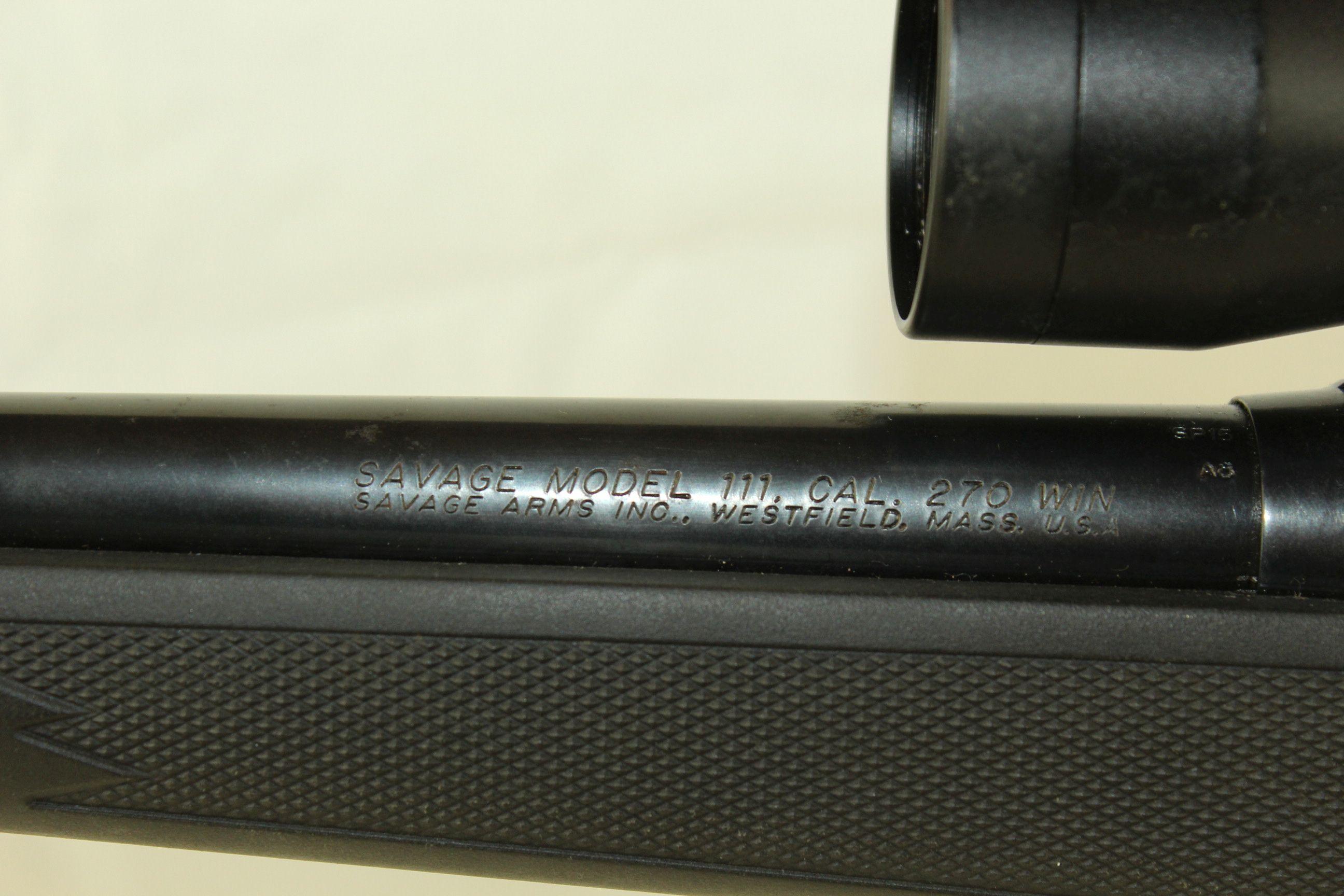 Savage Model 111 .270 WIN. Bolt Action Rifle w/3-9x40 Scope