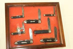 7-Knife Display w/Display Case