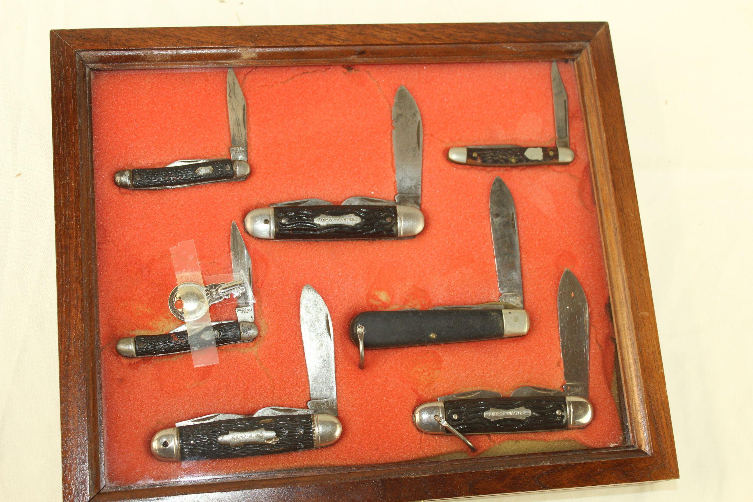 7-Knife Display w/Display Case