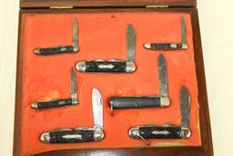 7-Knife Display w/Display Case