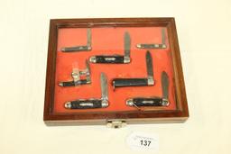 7-Knife Display w/Display Case