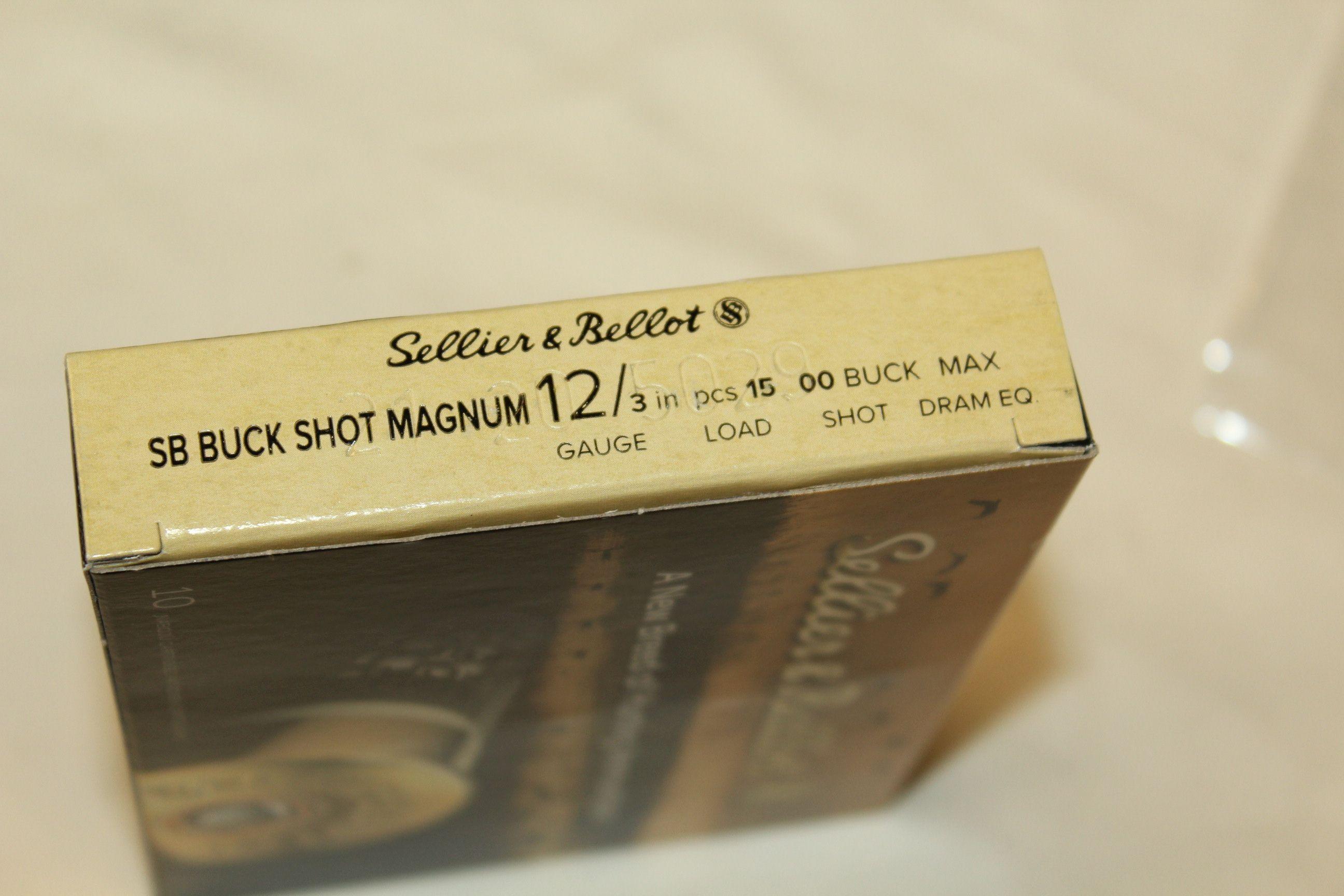 10 Rounds of Sellier & Bellot .12 Ga. Magnum 3" Buckshot
