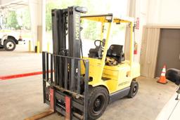 Hyster H55XM Gas Forklift w/4508 Hours, 5500lb. Capacity