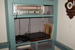 Setton Stereophonic Receiver, Turn-Table, Records, Etc.
