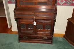 Antique Secretary w/Writing Table, Drawers and Cabinet