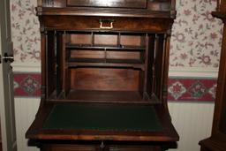 Antique Secretary w/Writing Table, Drawers and Cabinet