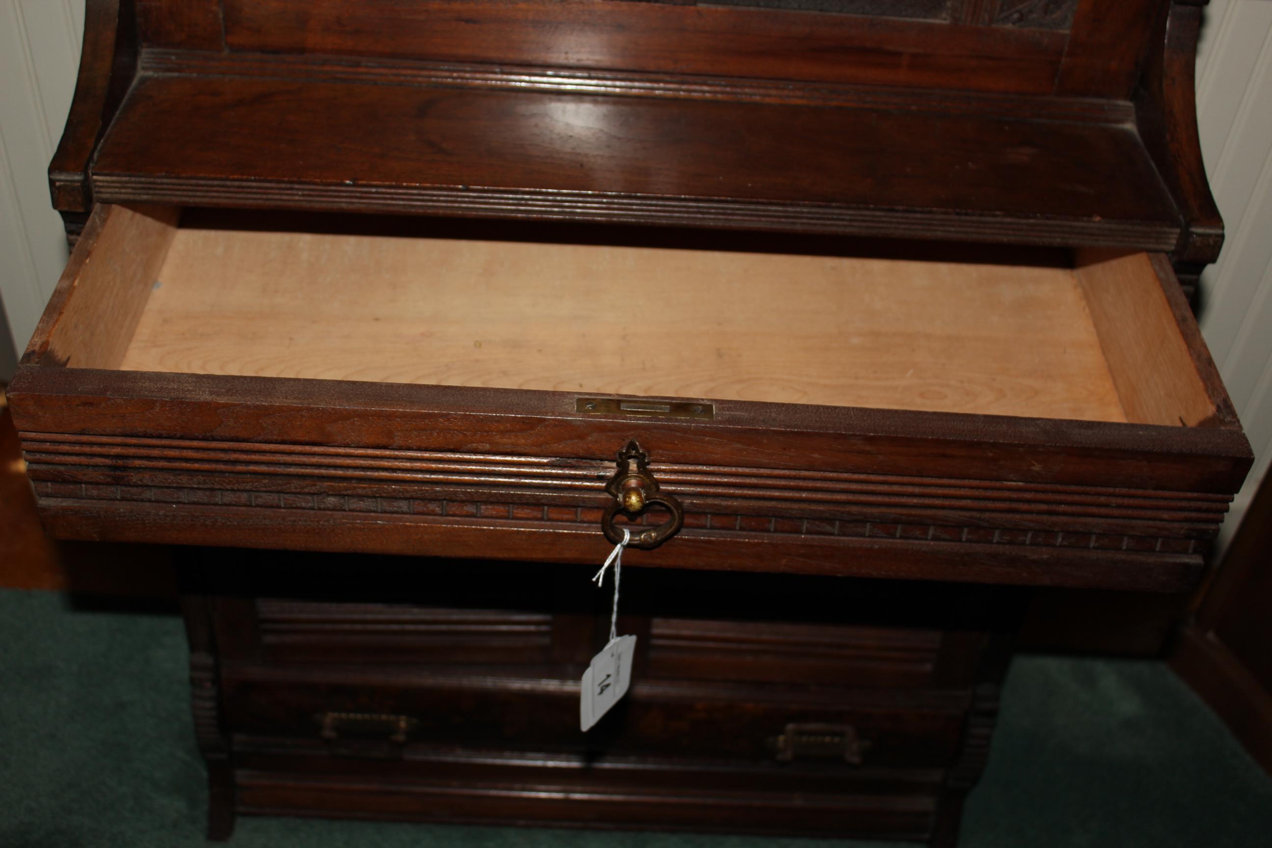 Antique Secretary w/Writing Table, Drawers and Cabinet