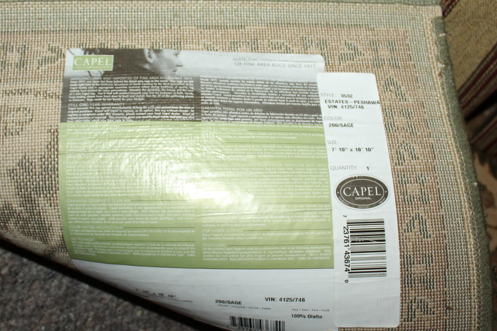 Capel Original 7' 10" x 10' 10" Area Rug in Sage