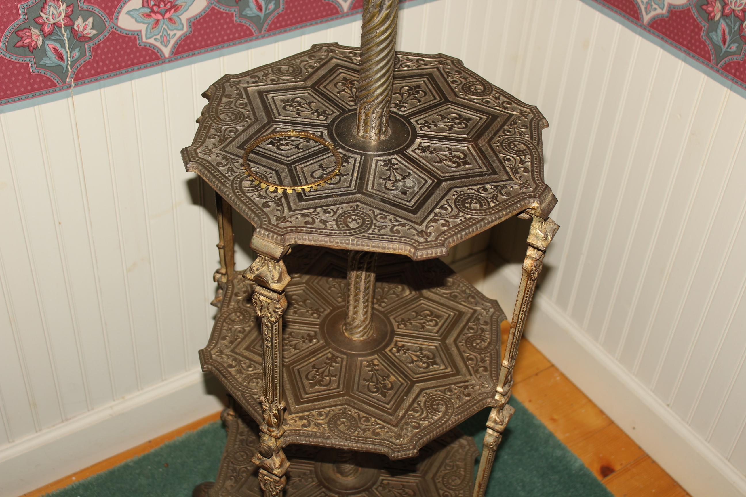 Oriental Style Lamp/Table and Looks to be all Brass