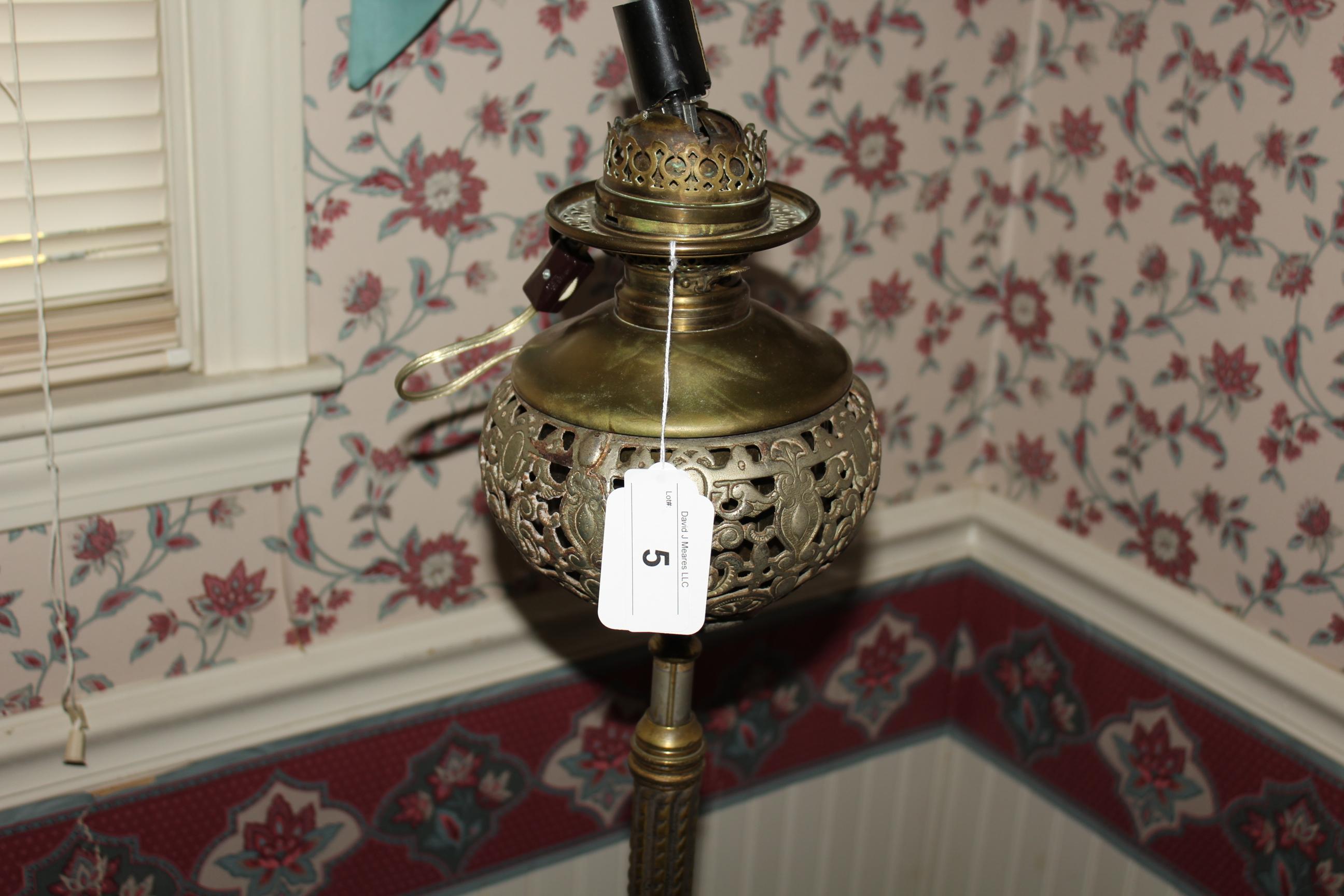 Oriental Style Lamp/Table and Looks to be all Brass