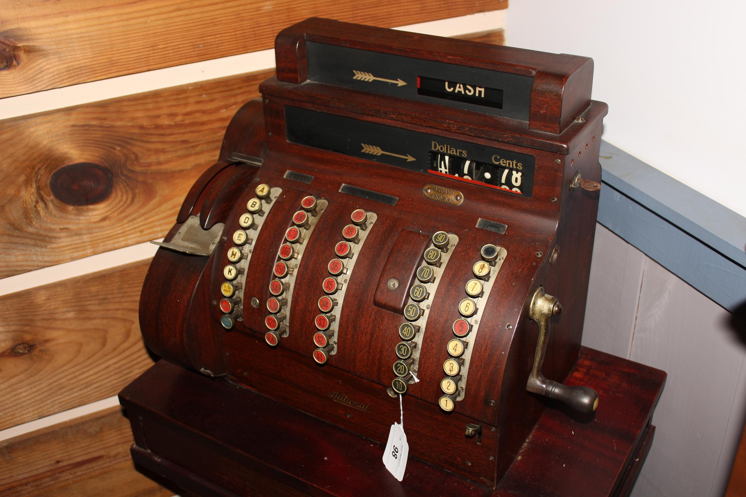 National Cash Register w/Drawer Model 852-XX Mfg. 1924