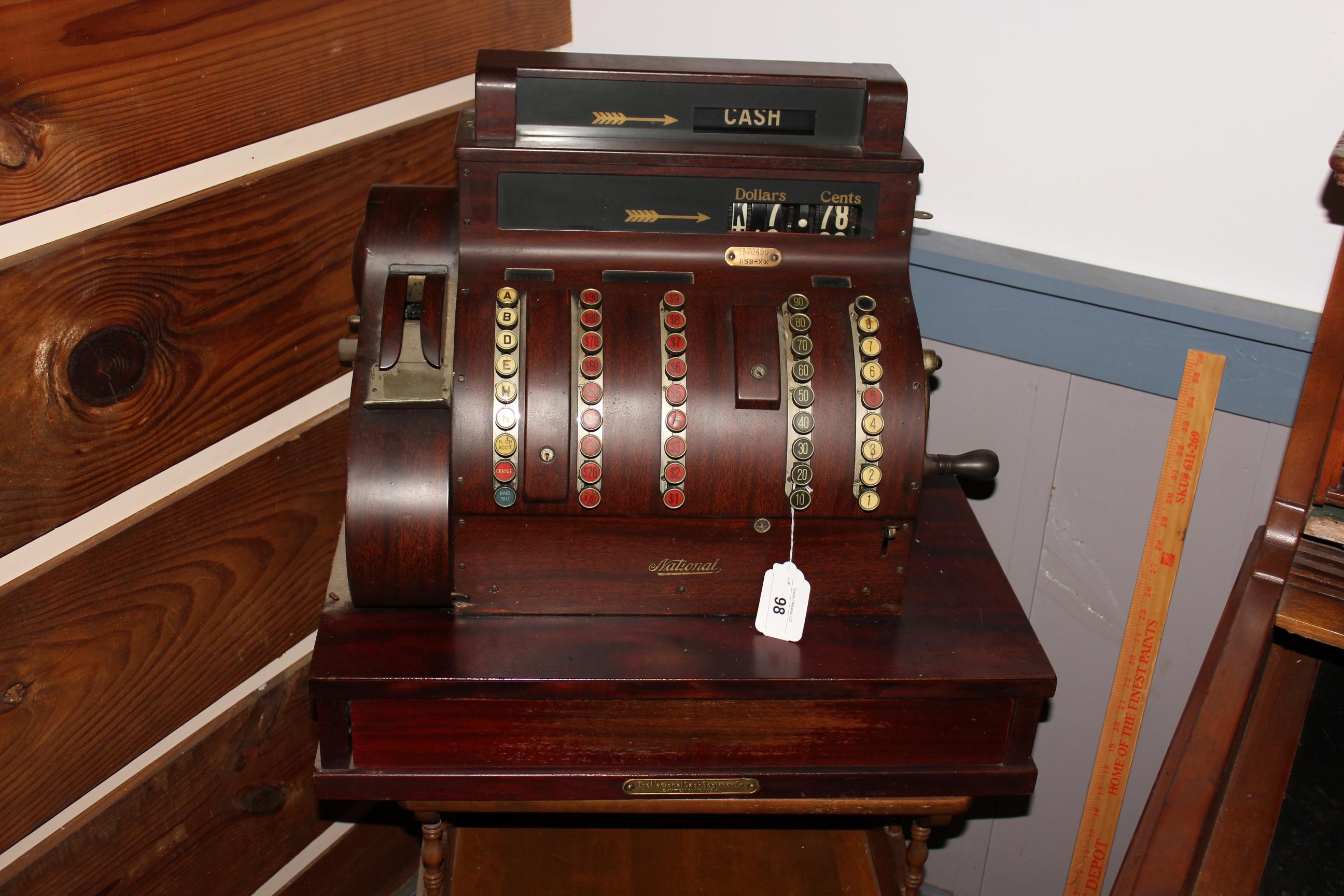National Cash Register w/Drawer Model 852-XX Mfg. 1924