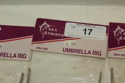 4 Sea Striker Umbrella Rigs.