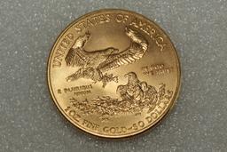 2010  $50 American Eagle Gold Coin - 1 Ounce