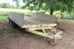 Triple Axle Equipment Trailer with 22' Flat Bed