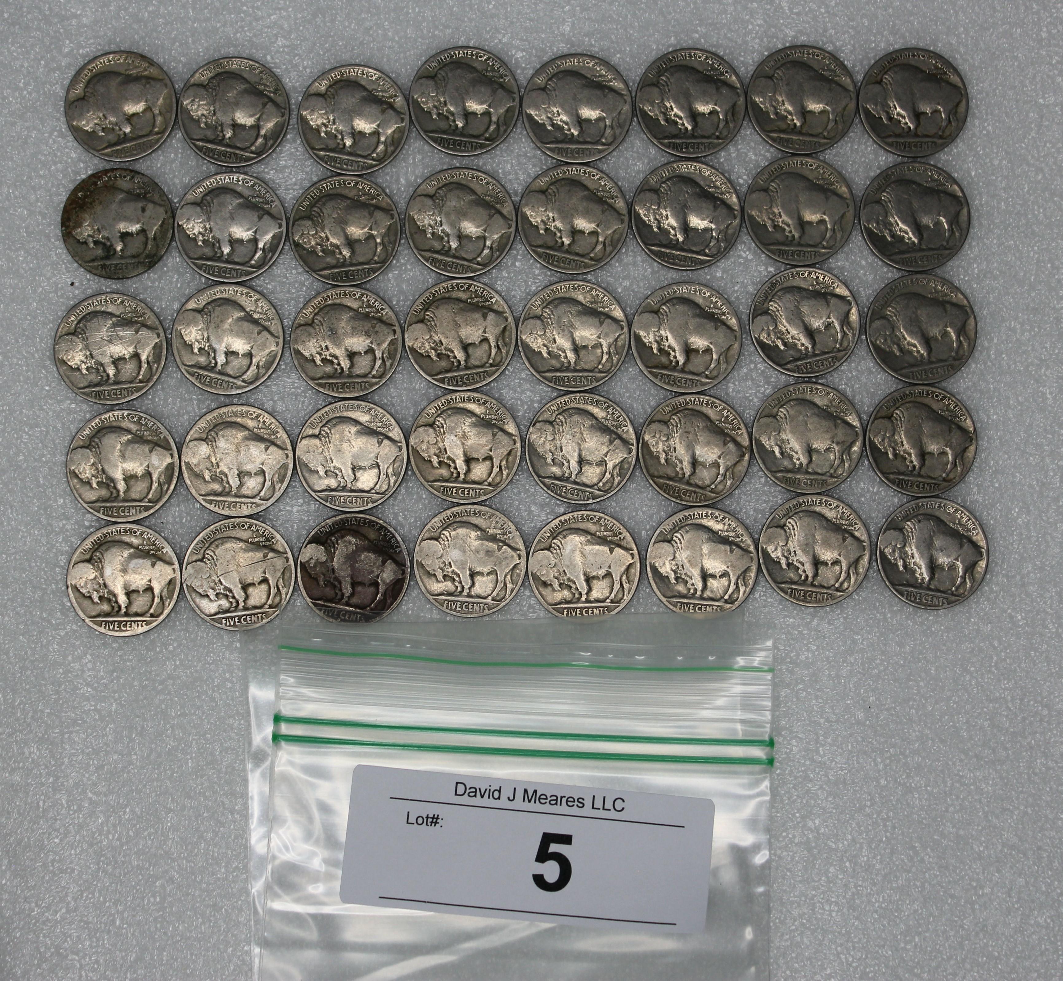 40 Buffalo Nickels