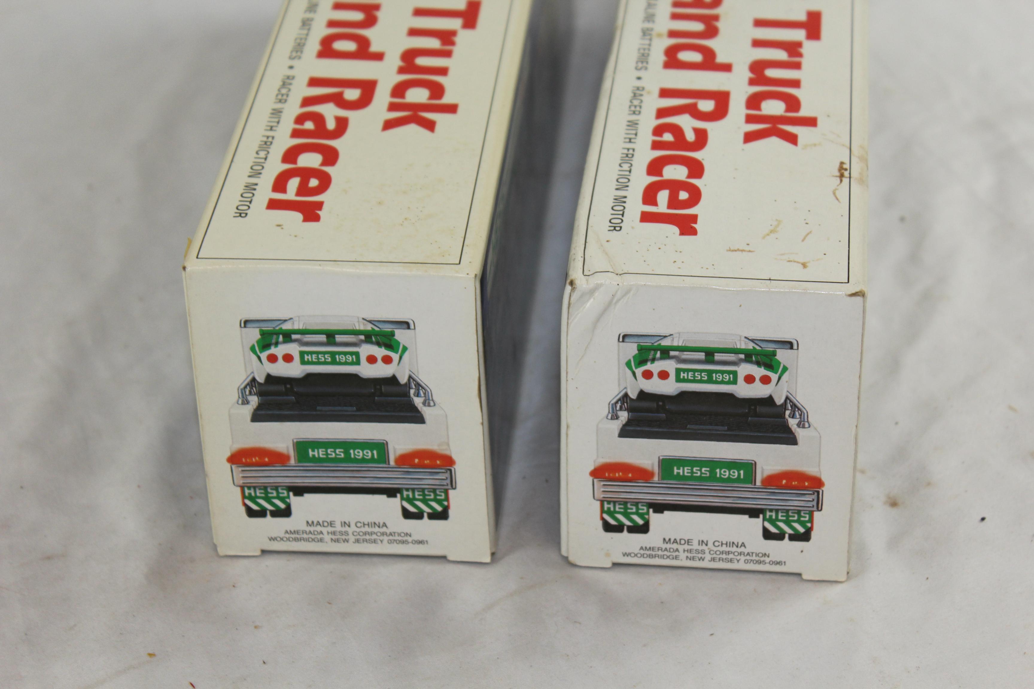 (2) 1991 Hess Toy Truck and Tanker