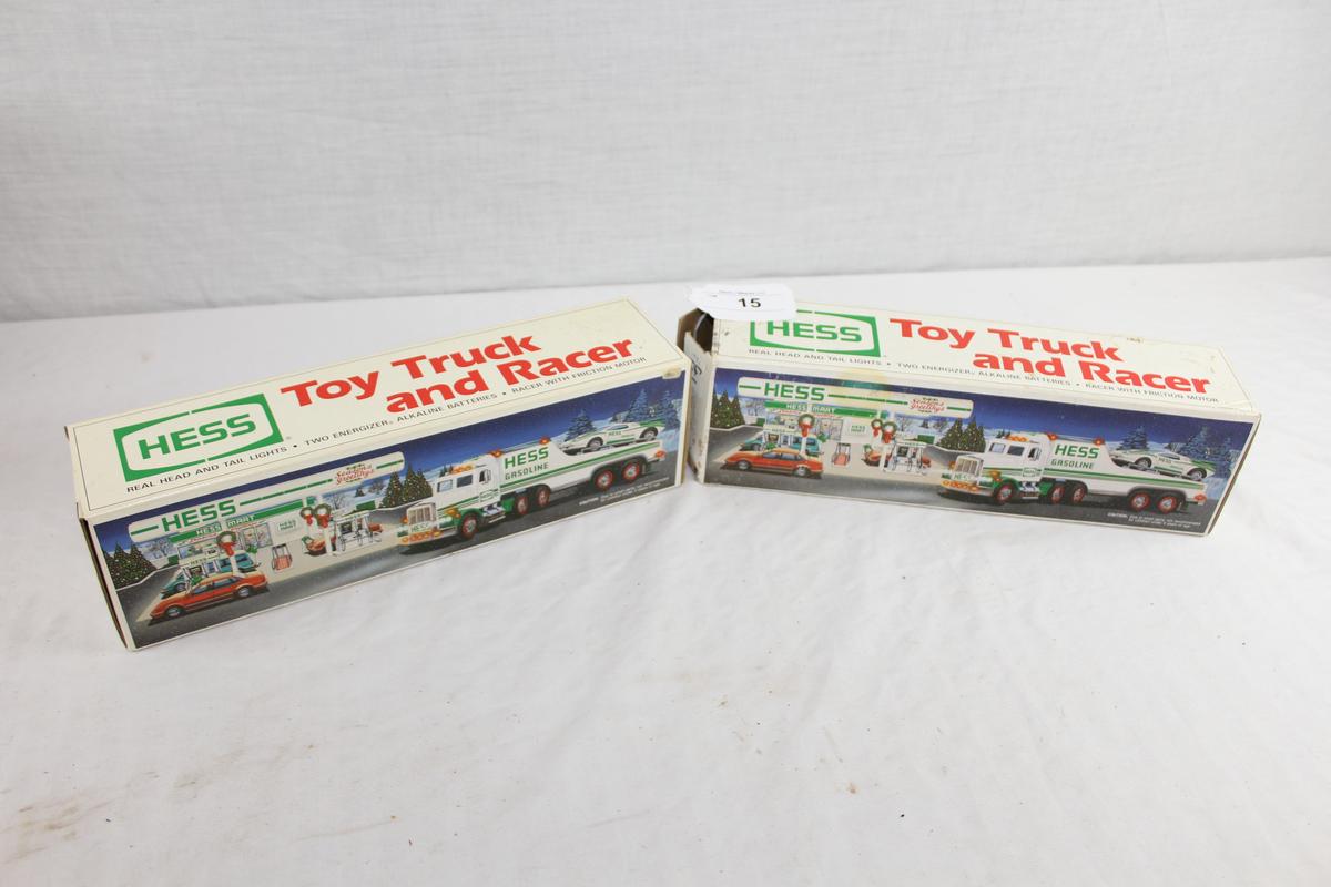 (2) 1991 Hess Toy Truck and Tanker