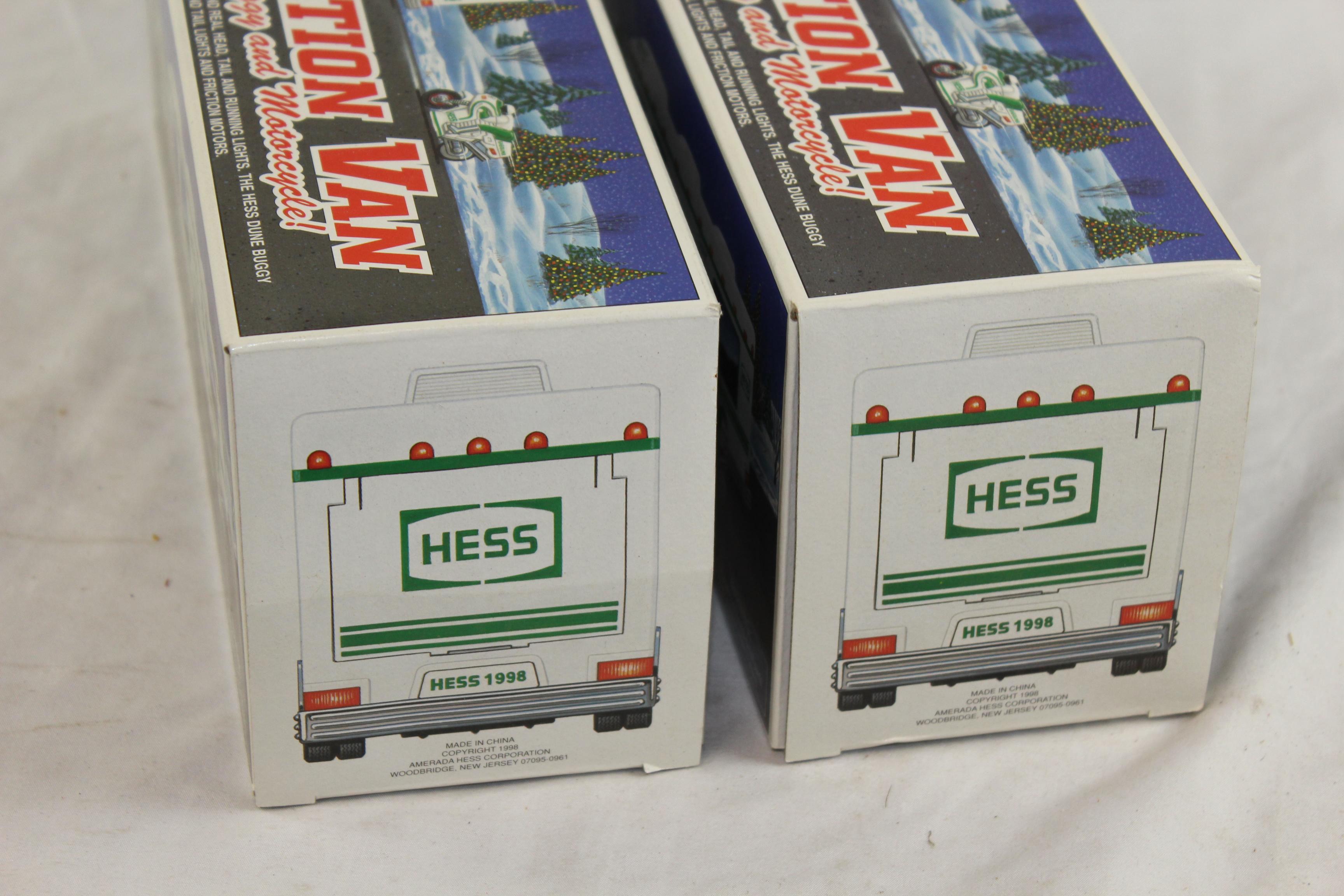 (2) 1998 Hess Recreation Van w/Dune Buggy and Motorcycle