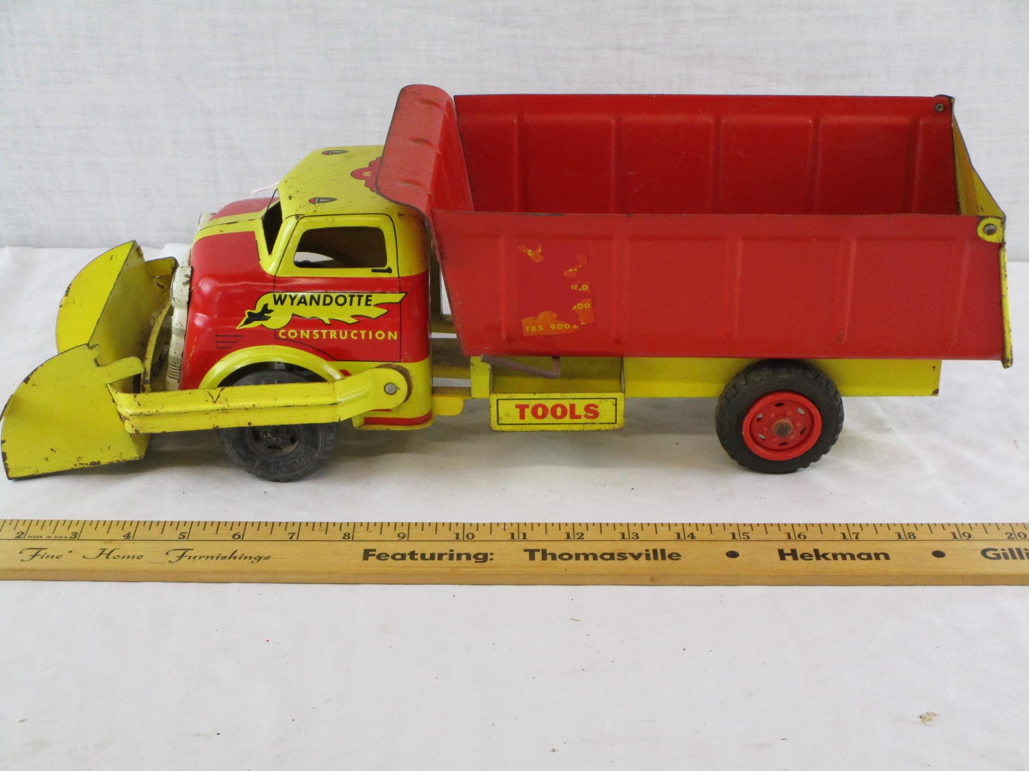 Wyandotte "Construction" Metal Dump Truck w/Front Loader