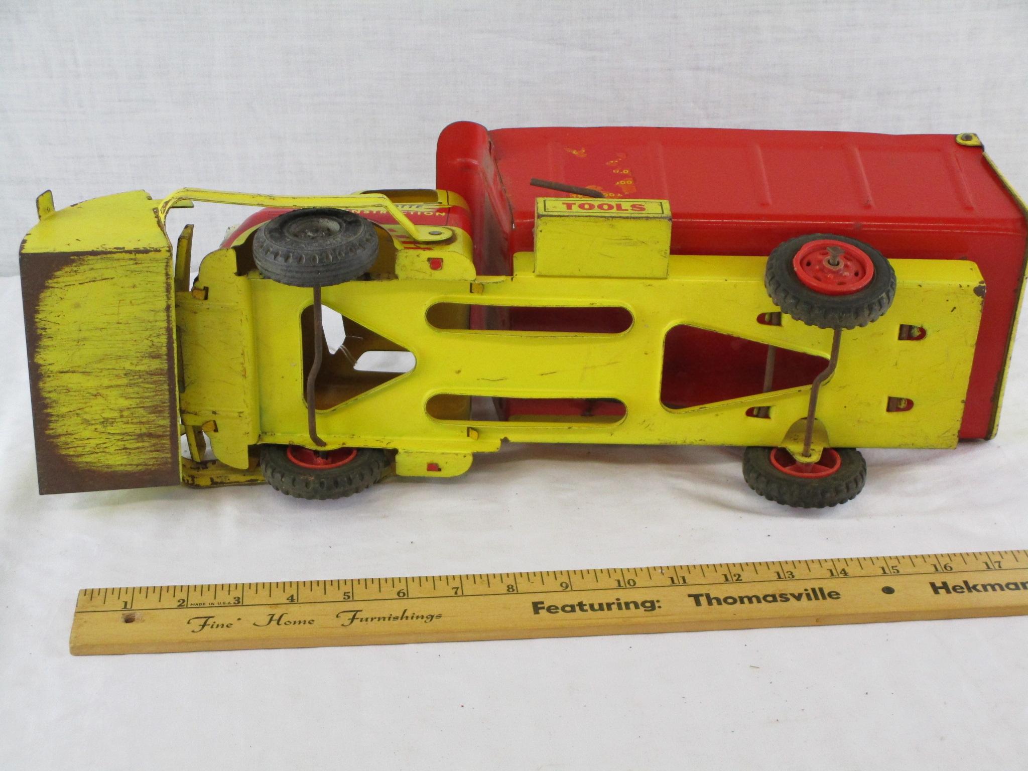 Wyandotte "Construction" Metal Dump Truck w/Front Loader