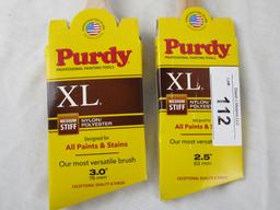 2 Purdy Paint Brushes - 2.5" and 3.0" Brush