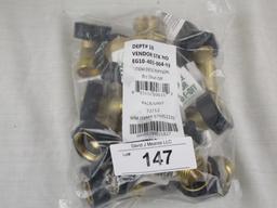 12 Brass Shut-Off Connectors (Full Pack)