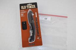 Old Timer "Copperhead" Series Folder Knife. New!