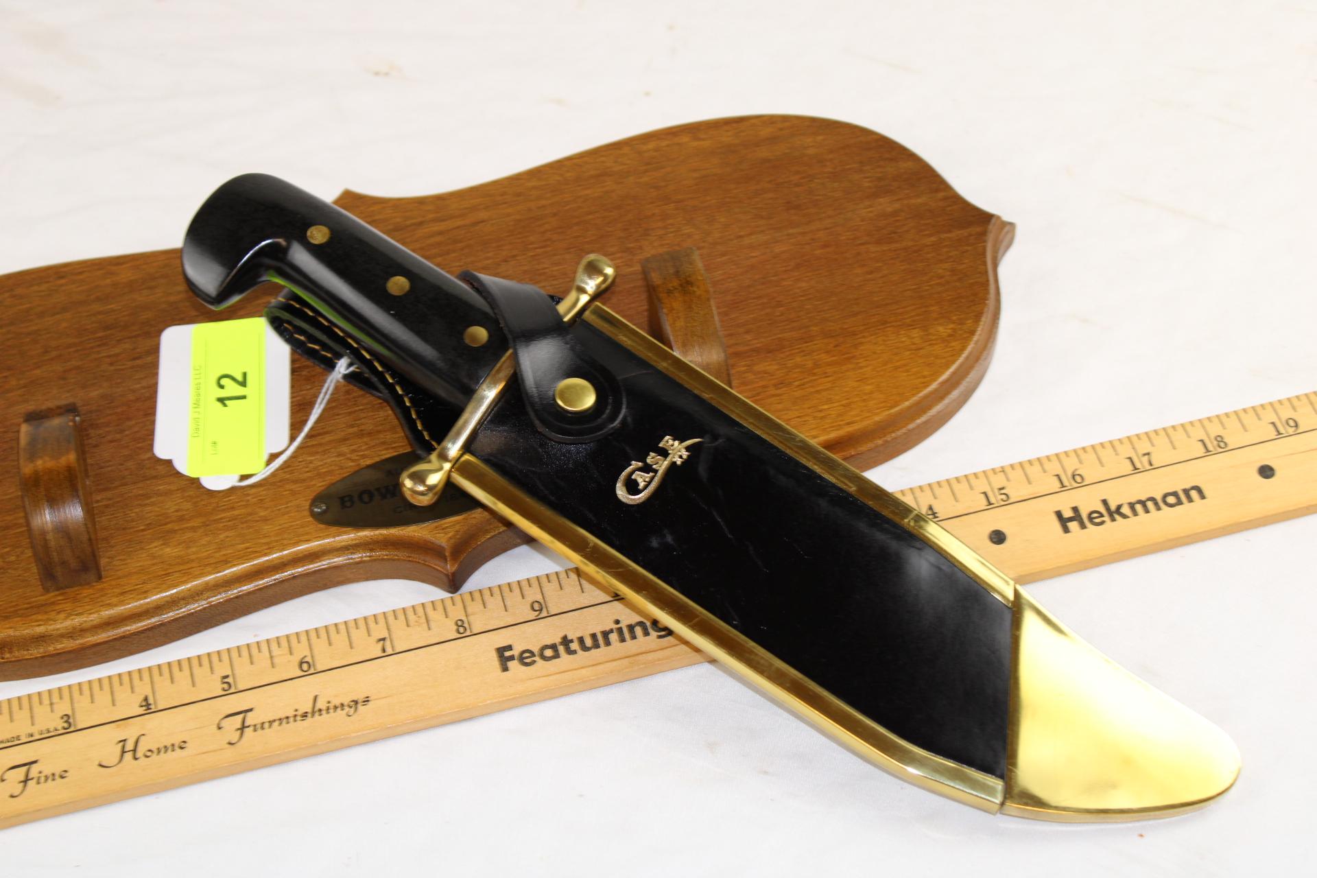 Case XX 1836 "Bowie Knife". Comes with Display and Sheath