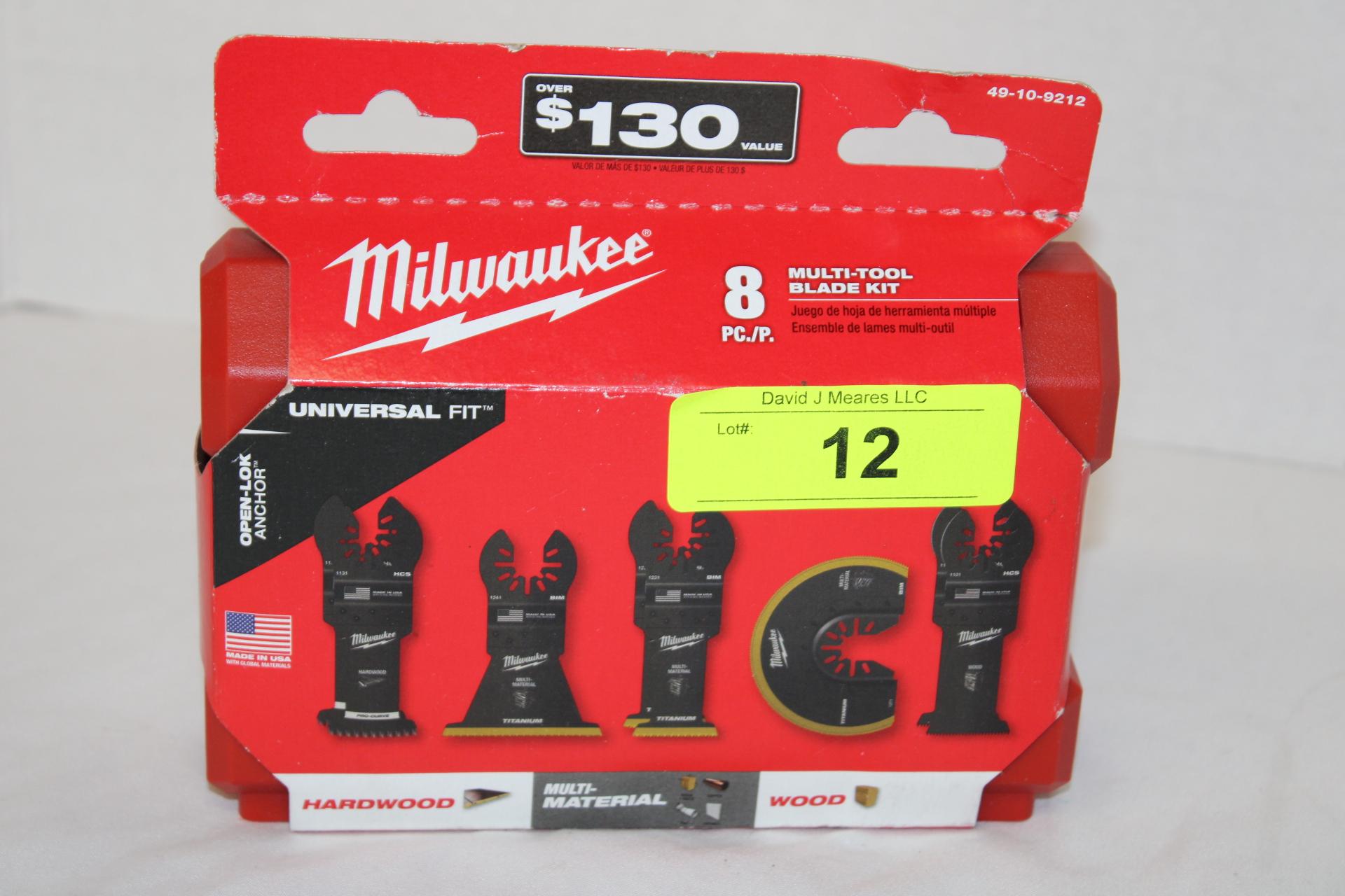 Milwaukee 8 Pc. Multi-Tool Blade Kit.  New!