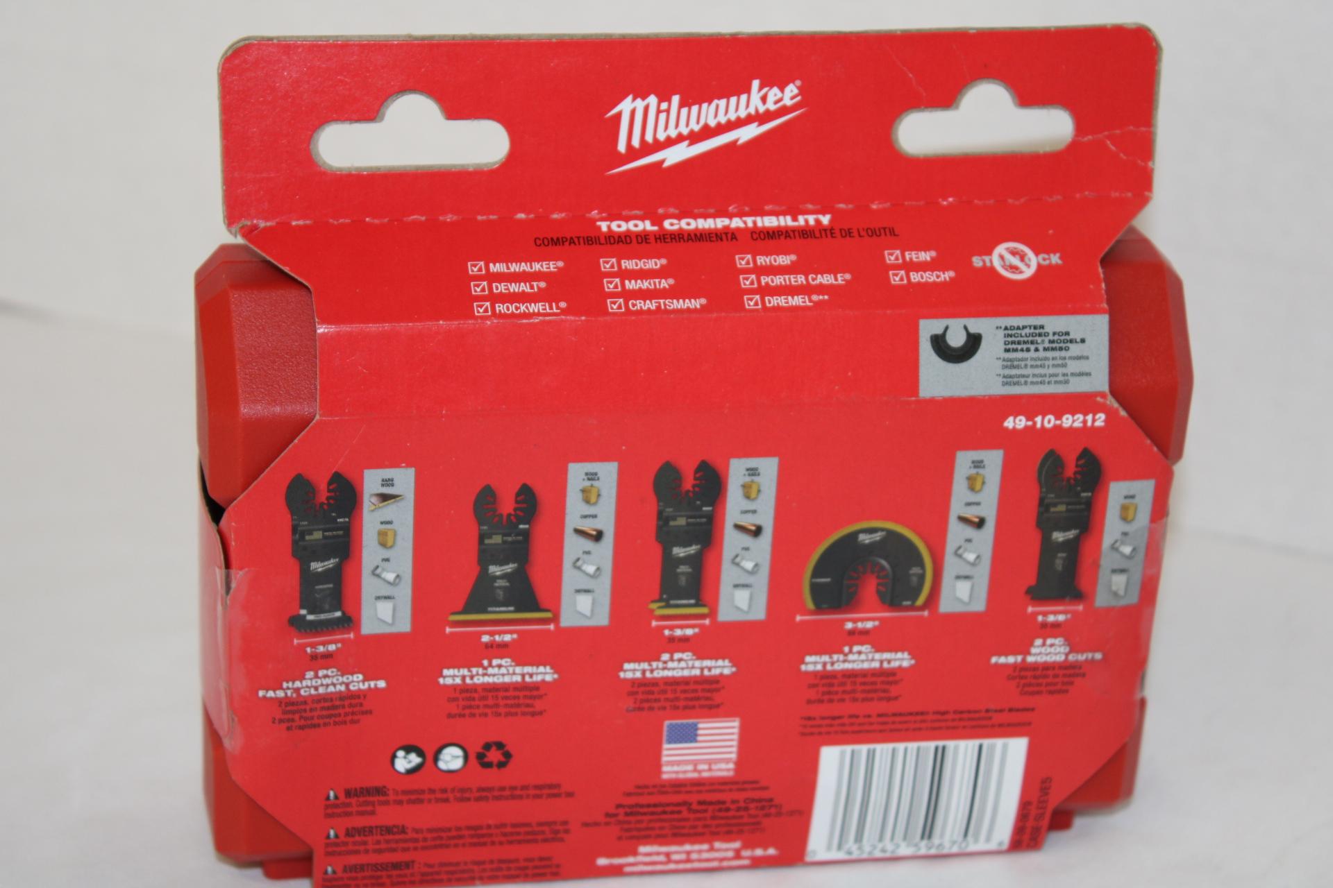Milwaukee 8 Pc. Multi-Tool Blade Kit.  New!