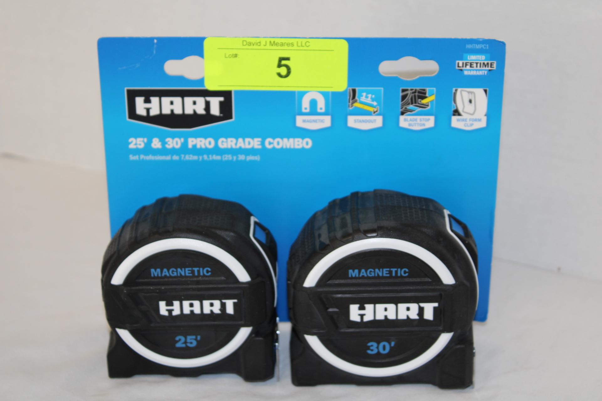 HART 25' & 30' Pro Grade Combo Tape Measures.  New!