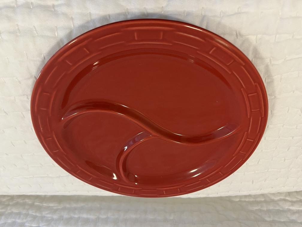 (3) Longaberger divided plates