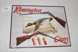 Remington Guns Metal Sign