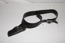 Black Leather Gun Belt and S&W B17 44 Holster