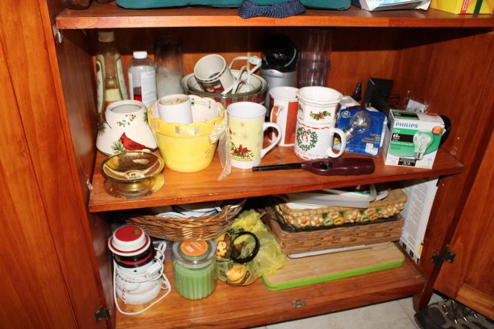 Contents Only of 2-Door Kitchen Cabinet