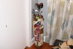 Golf Clubs, Bag and Spaulding Christmas Stocking