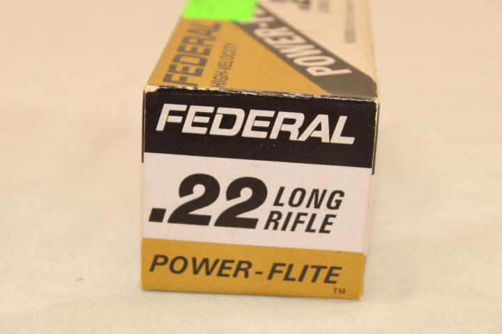 500 Rounds of Federal "Power-Flite" .22LR Ammo