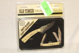 Schrade "Old Timer" Limited Edition Gift Set of Knives. New!