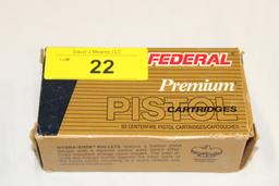 50 Rounds of Federal .38 SPL. HV +P 147 Gr. JHP Ammo