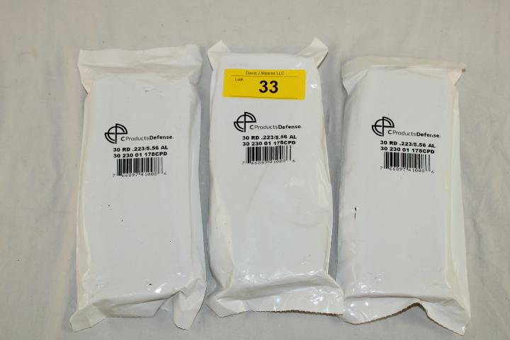 (3) New CProducts Defense 30-Round .223/5.56mm Mags