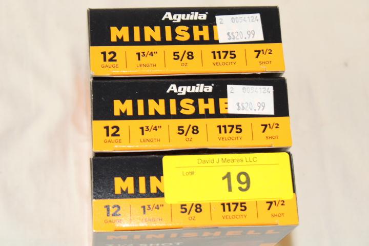 75 Rounds of Aguila .12 Ga. 7 1/2 Shot MiniShell Ammo